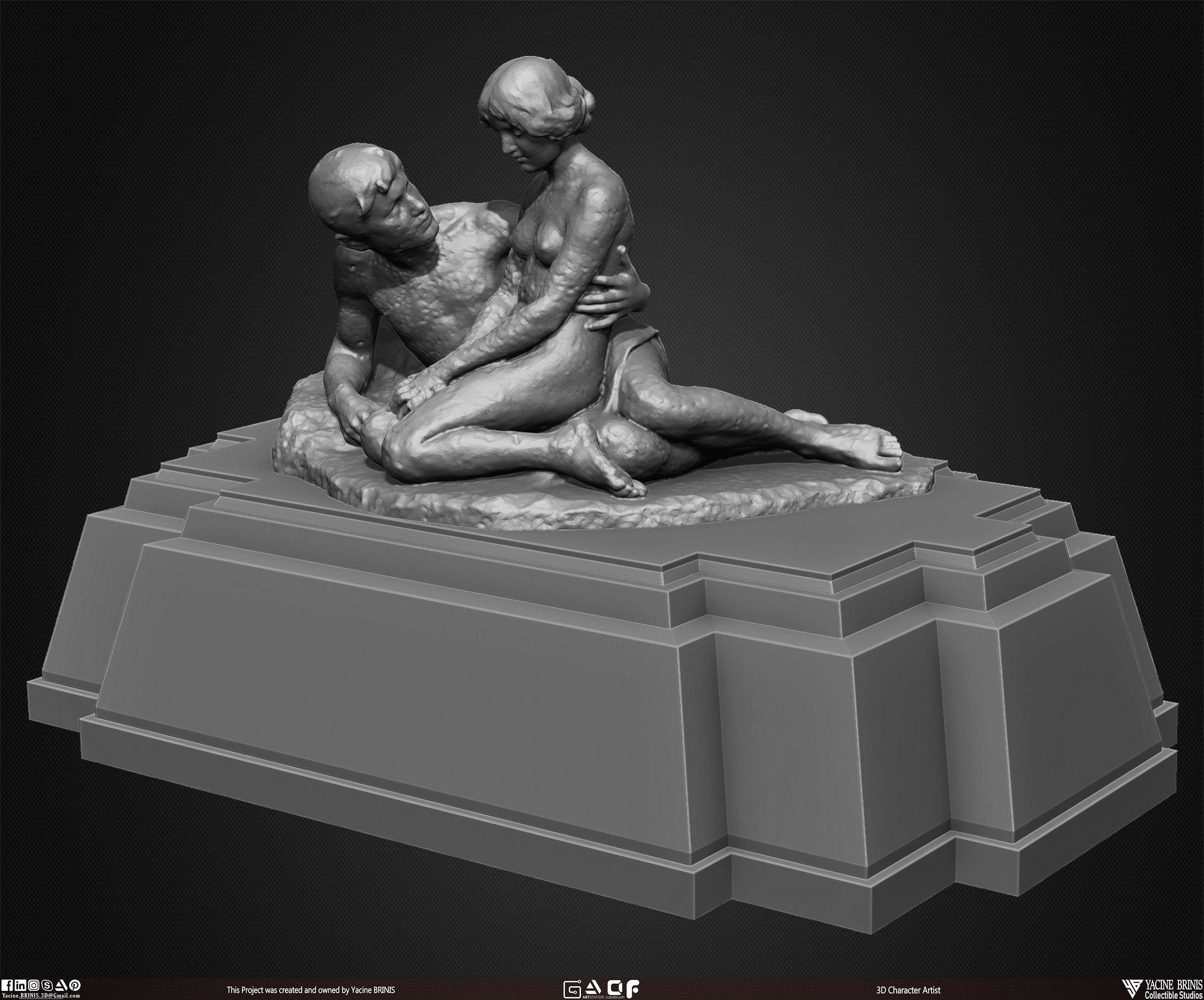 20 Statues Kitbash Vol 02 Low-poly 3D model_24