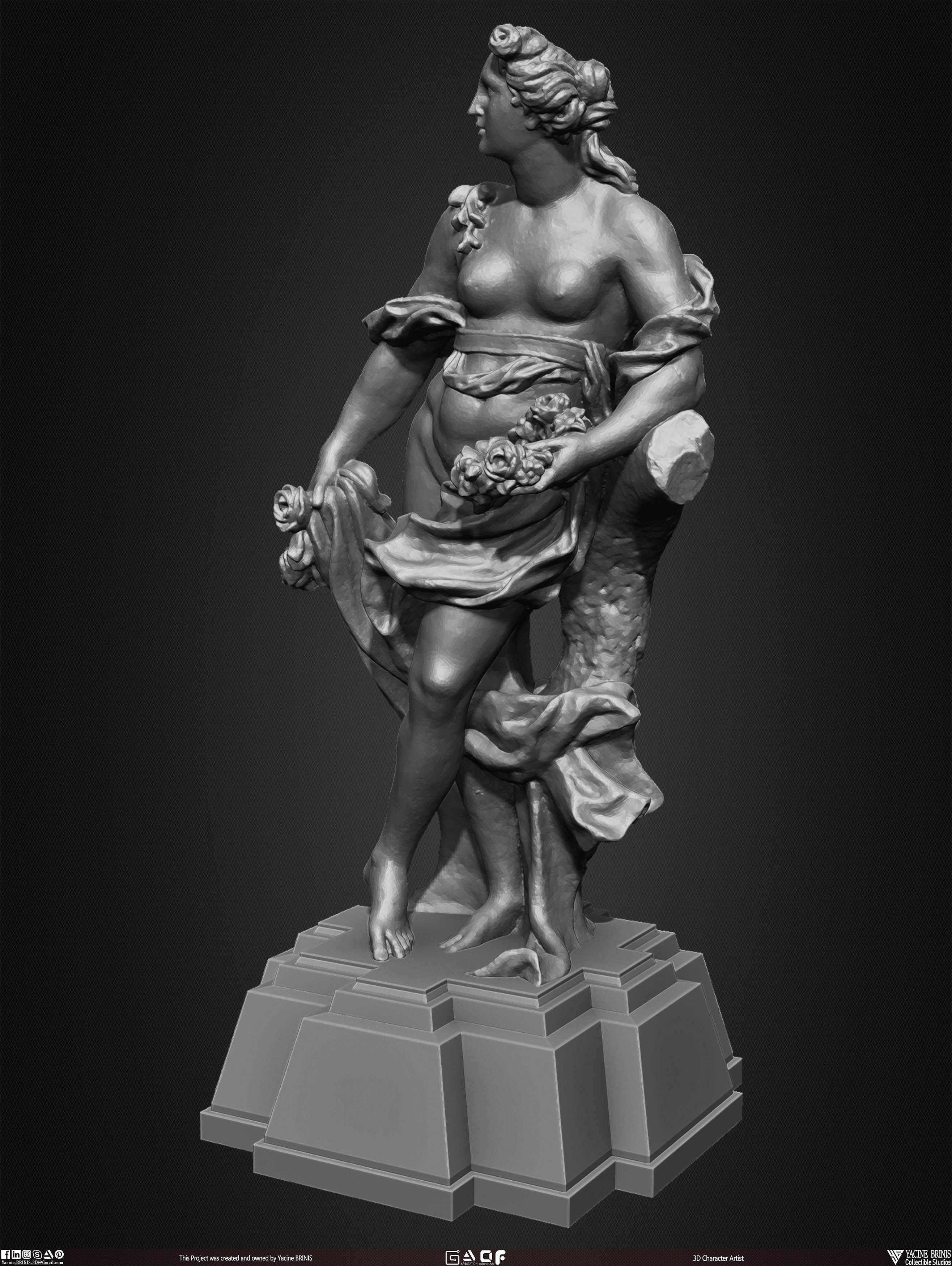 20 Statues Kitbash Vol 02 Low-poly 3D model_13
