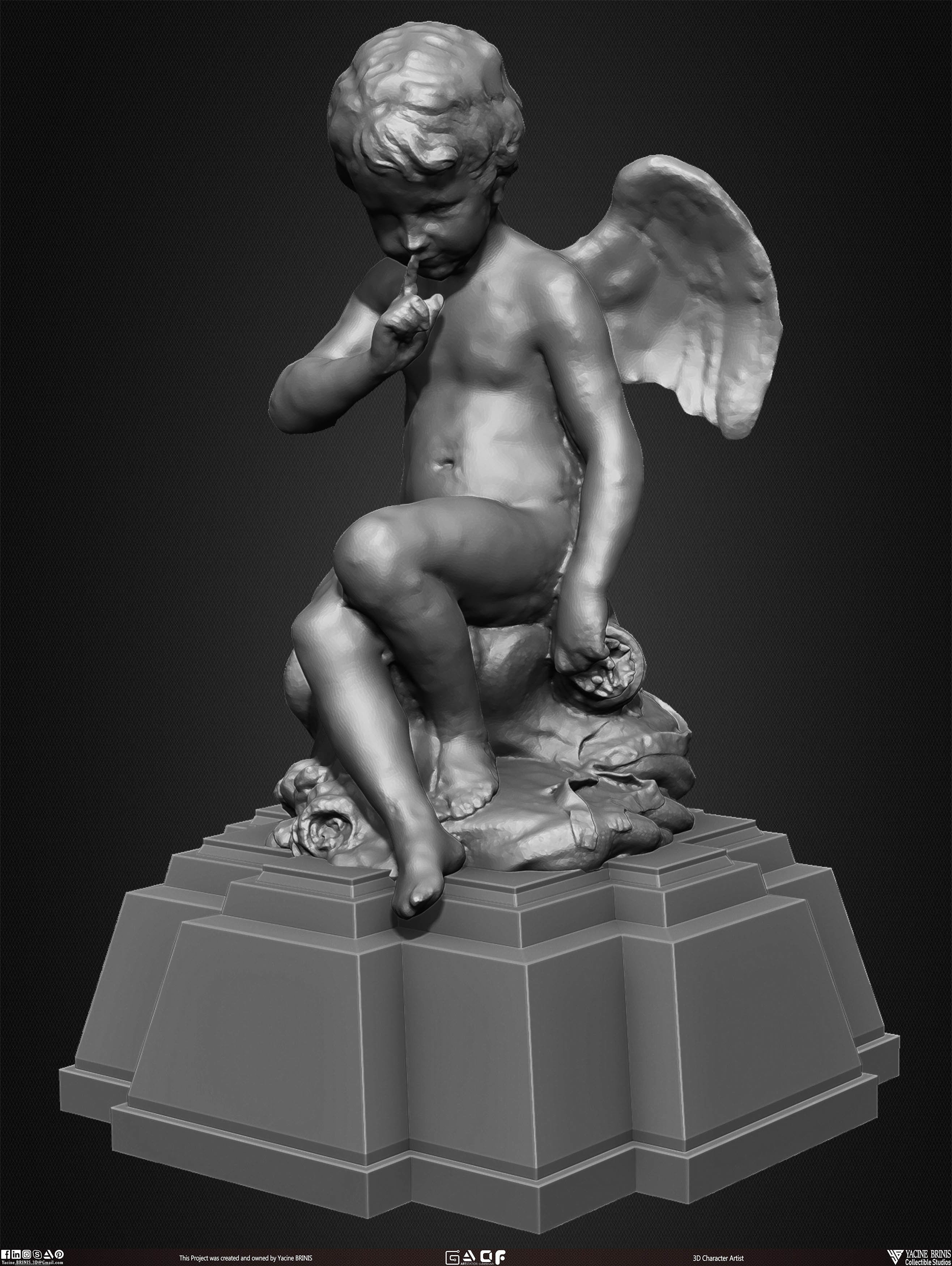 20 Statues Kitbash Vol 02 Low-poly 3D model_9