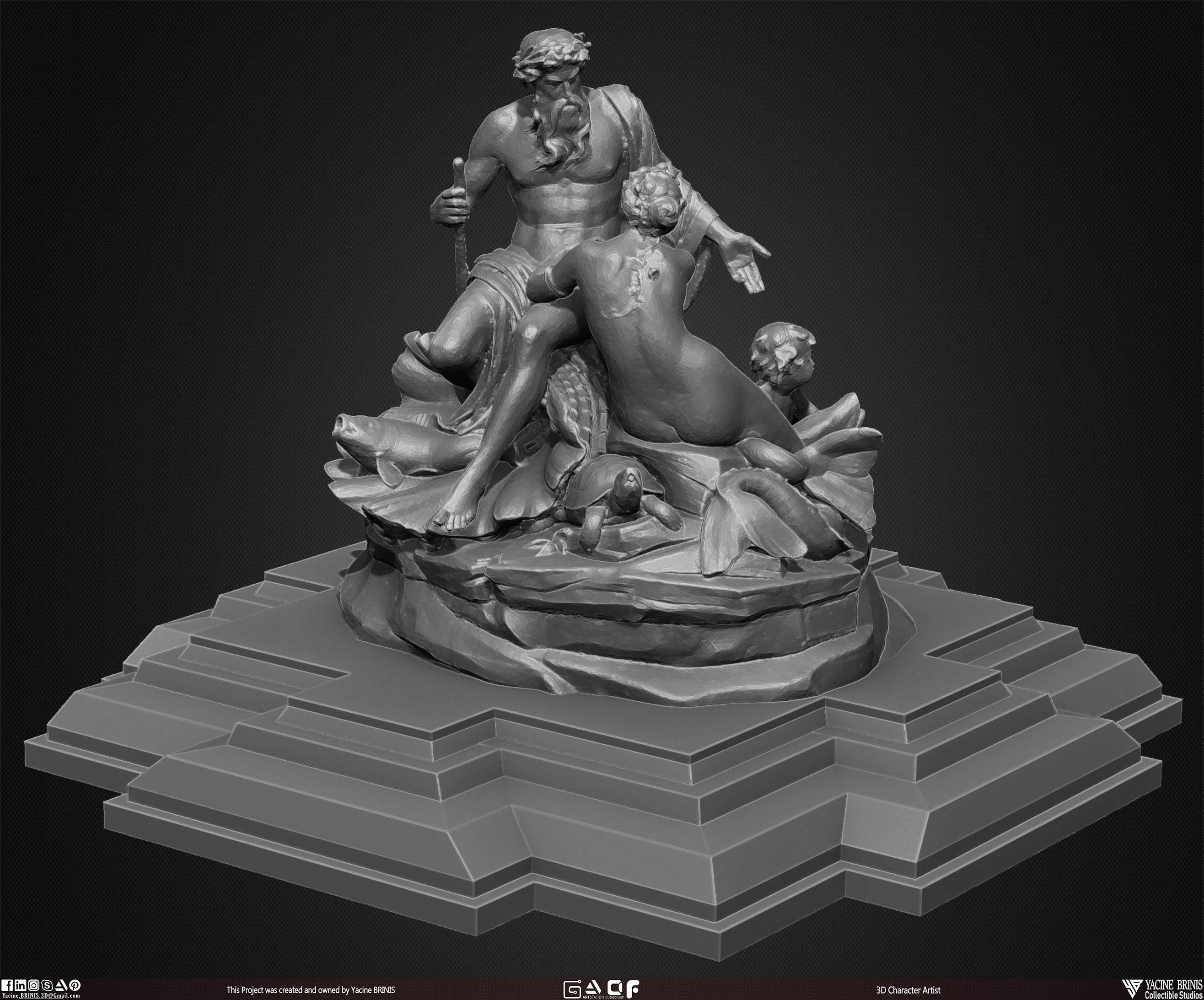 20 Statues Kitbash Vol 02 Low-poly 3D model_25