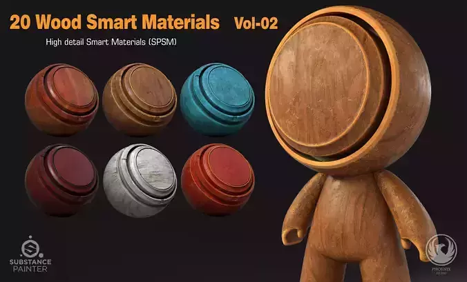 20 High detailed wood Smart Materials Texture