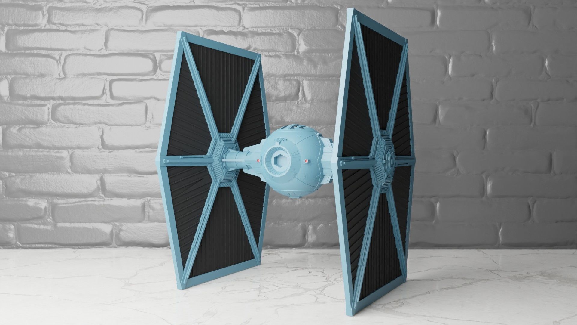 Star Wars Imperial TIE Fighter 3D print model_1