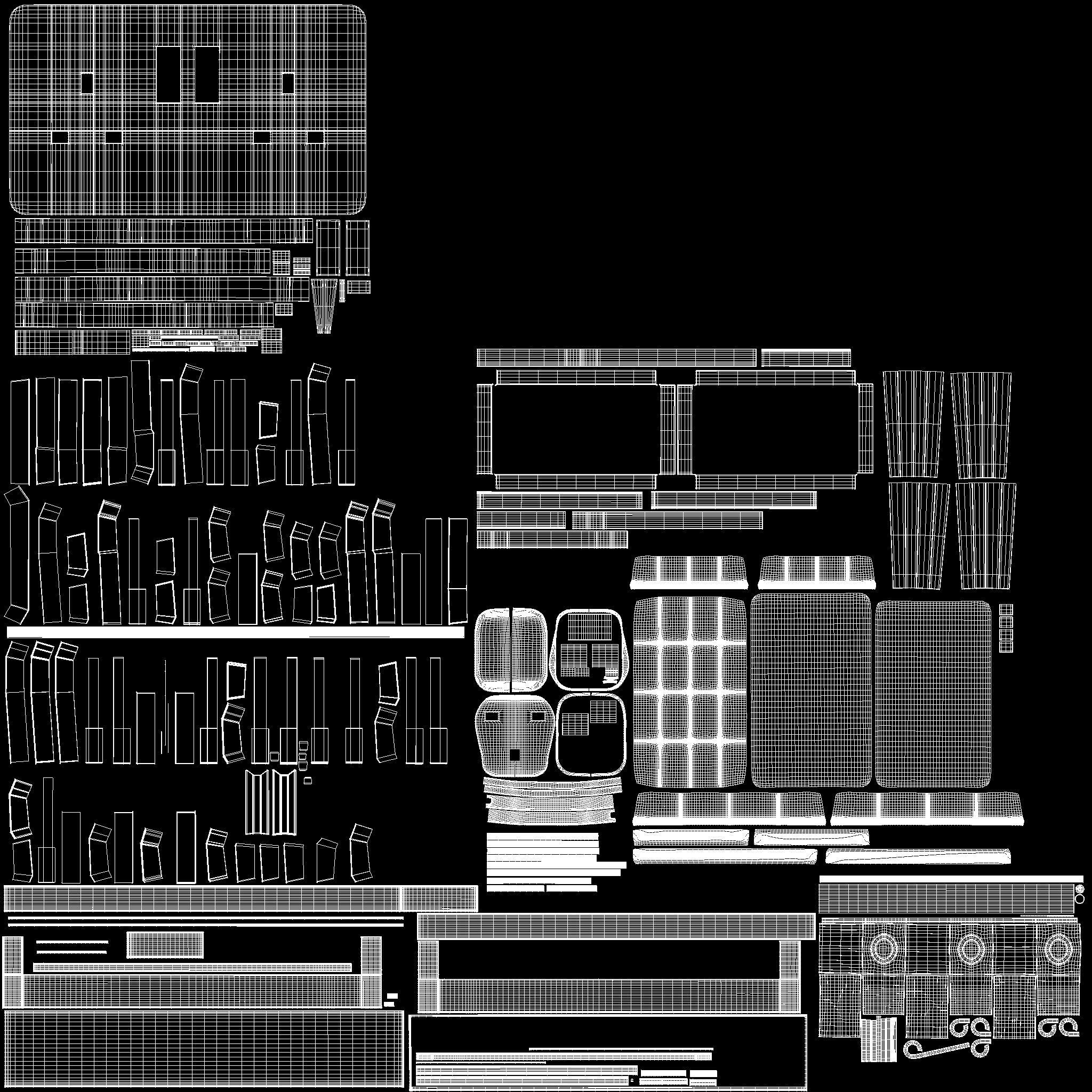 Piano and stool 3D model_8