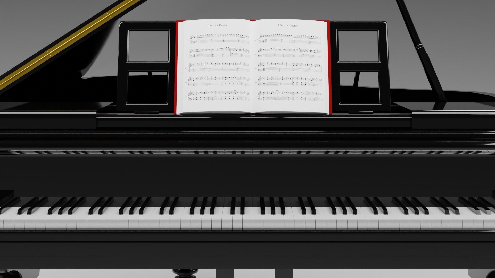 Grand Piano 3D model_3