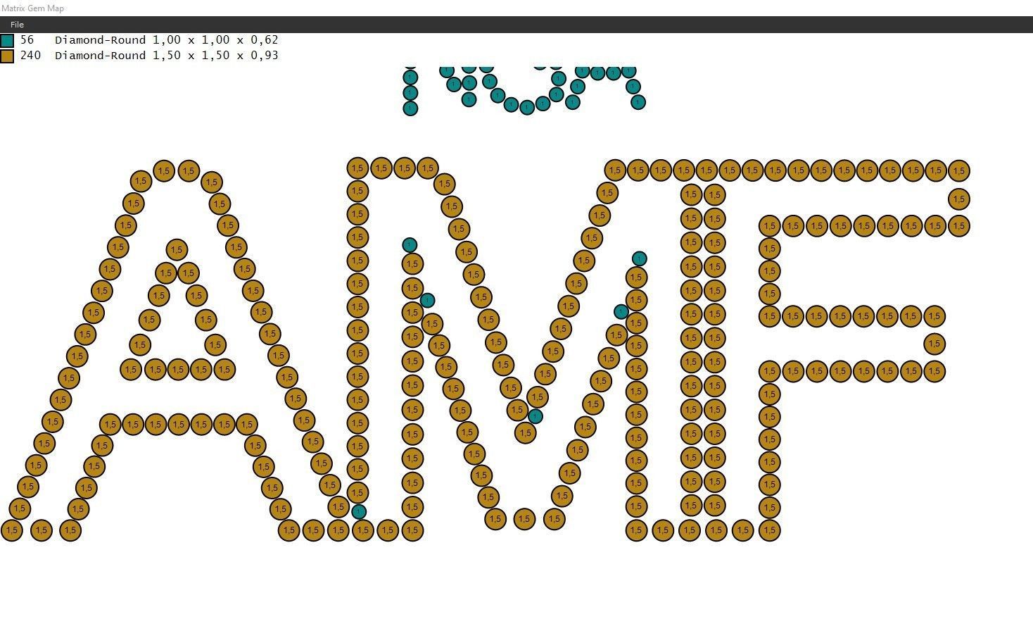 Model 721 AMF Name Logo Diamond Pendant 3D print model_11