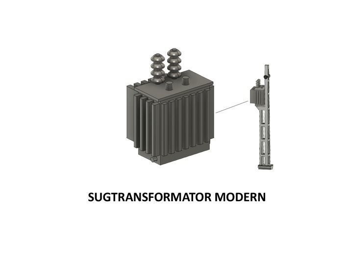 CAT-0104 Catenary Sweden N-scale set of 11 items 3D print model_8