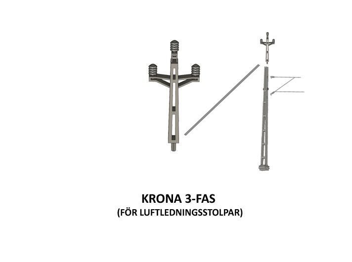 CAT-0104 Catenary Sweden N-scale set of 11 items 3D print model_4