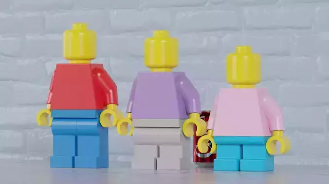 Fully Articulated Lego Maxifig Free 3D print model