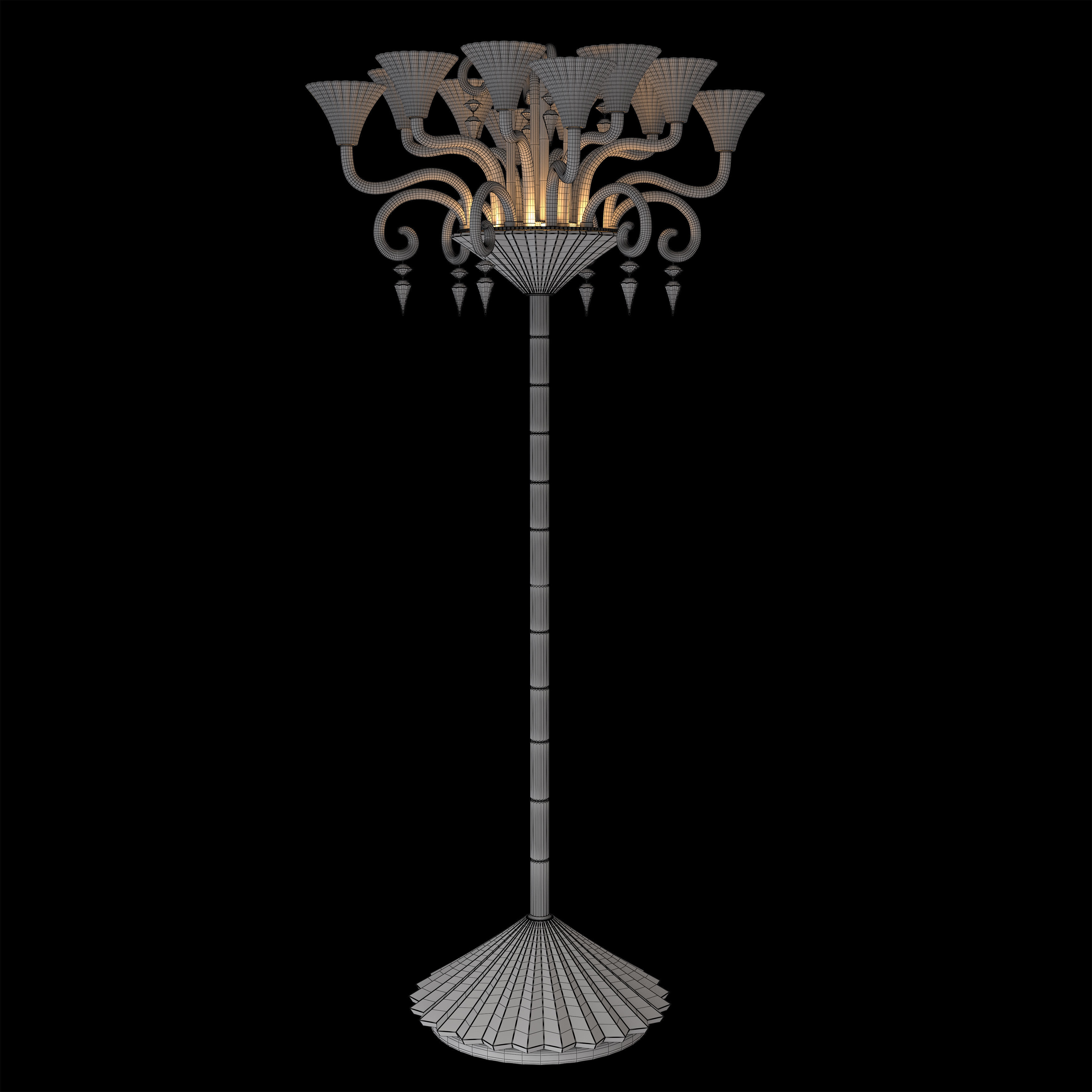 MILLE NUITS FLOOR CANDELABRA  12L HSH 3D model_3