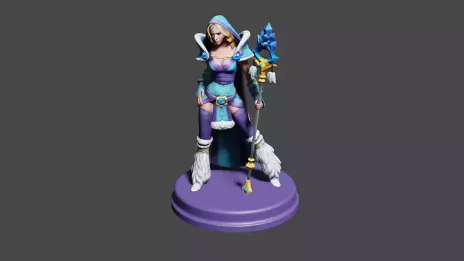Crystal Maiden Printable from Dota2 3D model