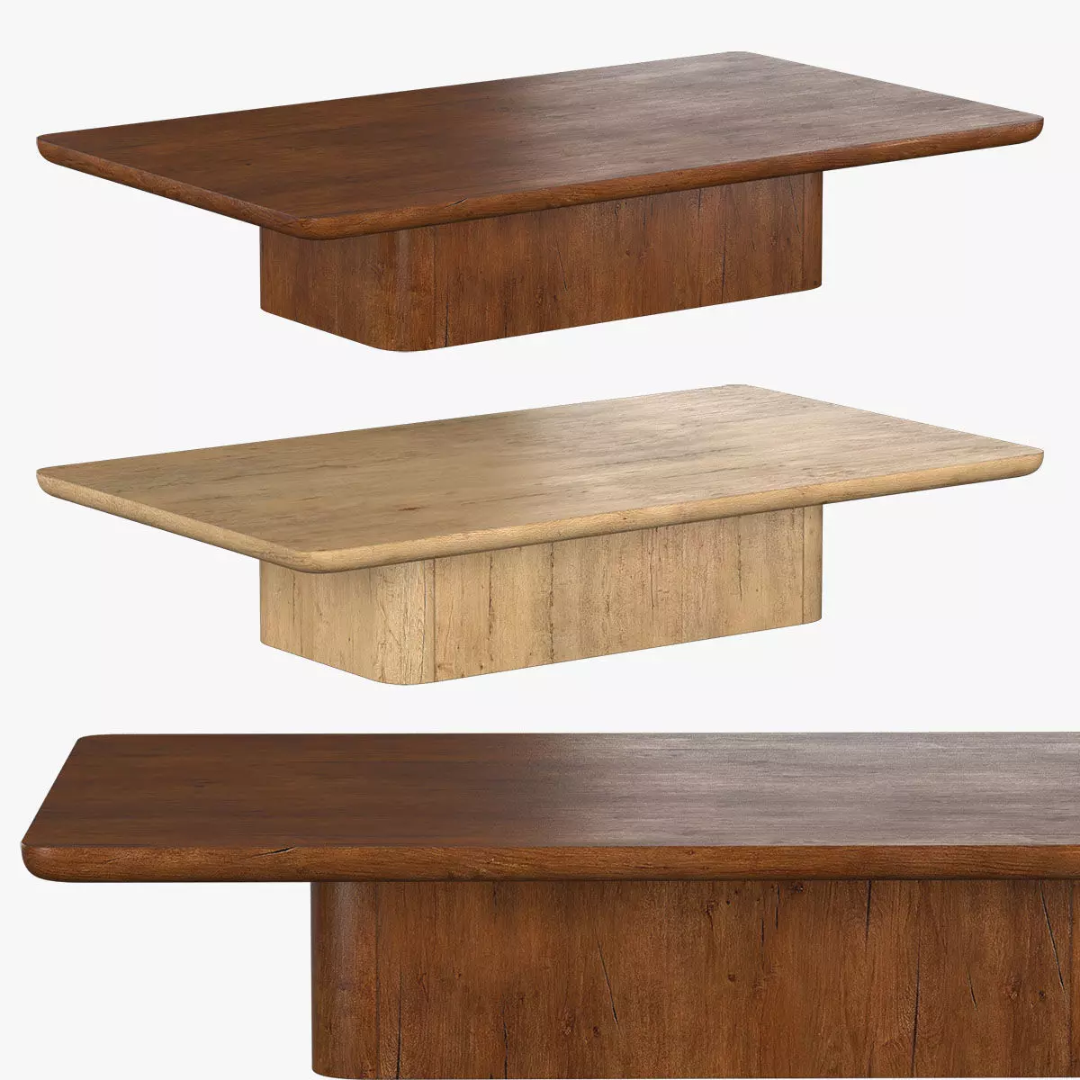 OSLO PEDESTAL COFFEE TABLE 3D model_0