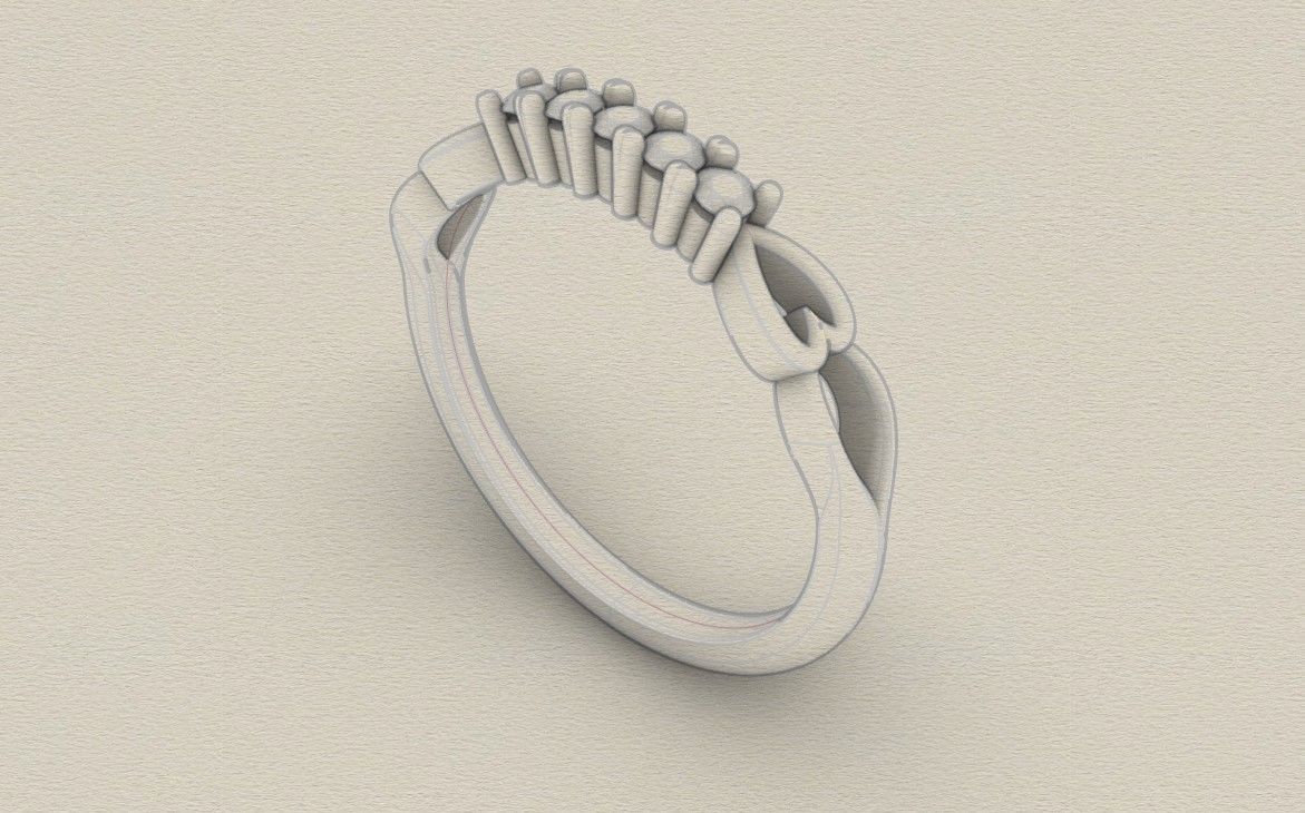 Model 731 8 US Size Ring Diamond 3D print model_6