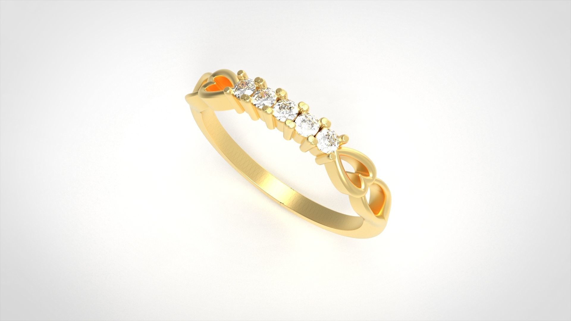 Model 731 8 US Size Ring Diamond 3D print model_3