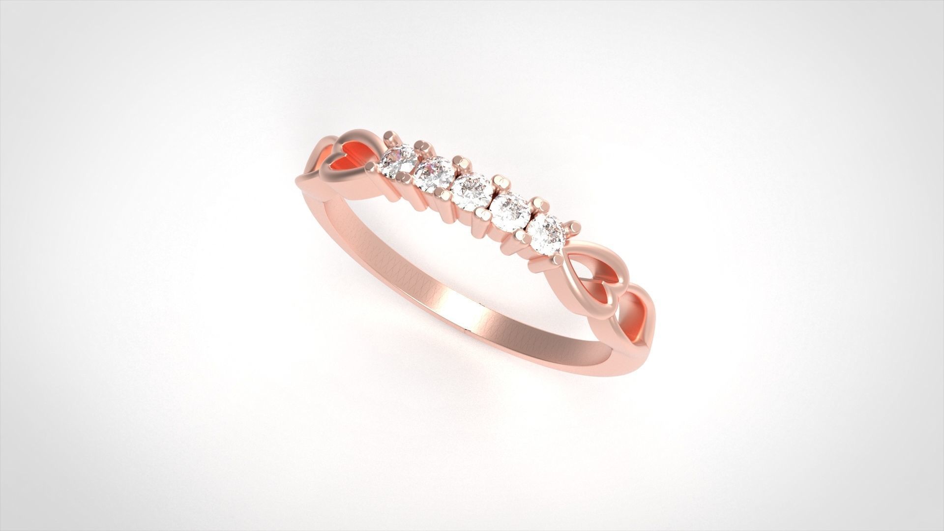 Model 731 8 US Size Ring Diamond 3D print model_5