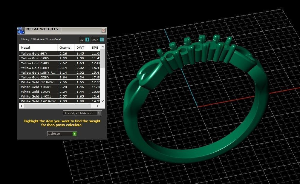 Model 731 8 US Size Ring Diamond 3D print model_11