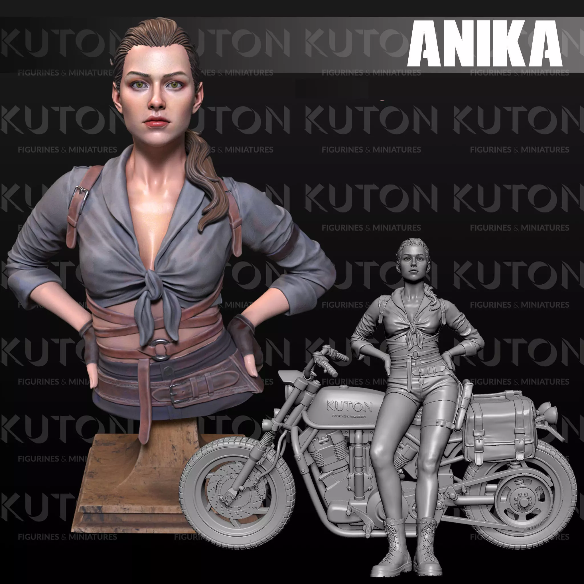 Anika bust 3D print model