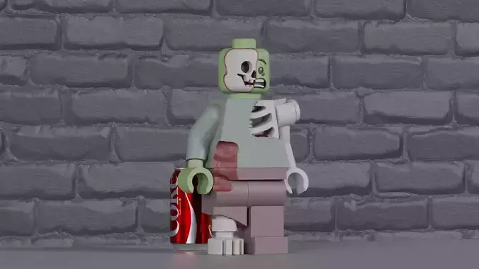 Lego Zombie Maxifig - Fully Articulated  3D print model