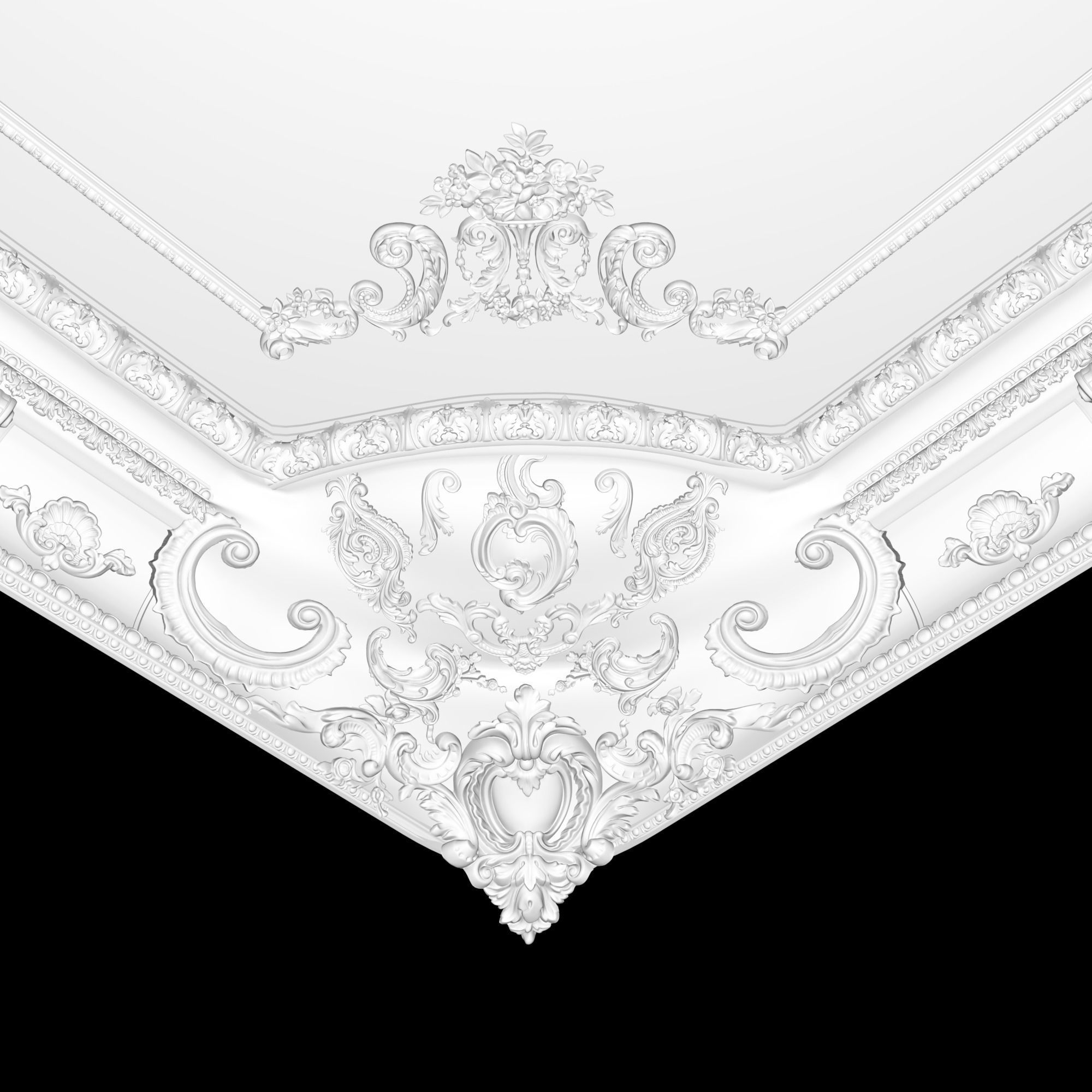 Classic Ceiling Design 3D model_2