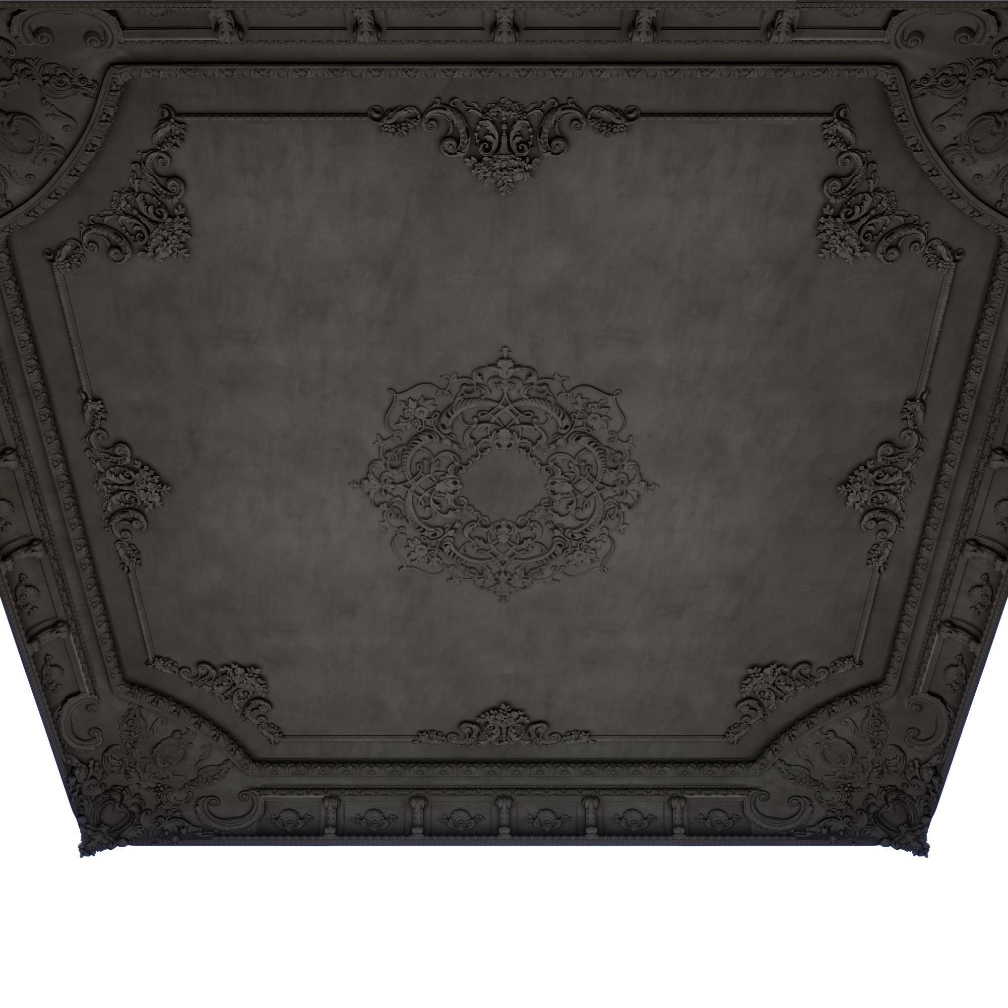 Classic Ceiling Design 3D model_5