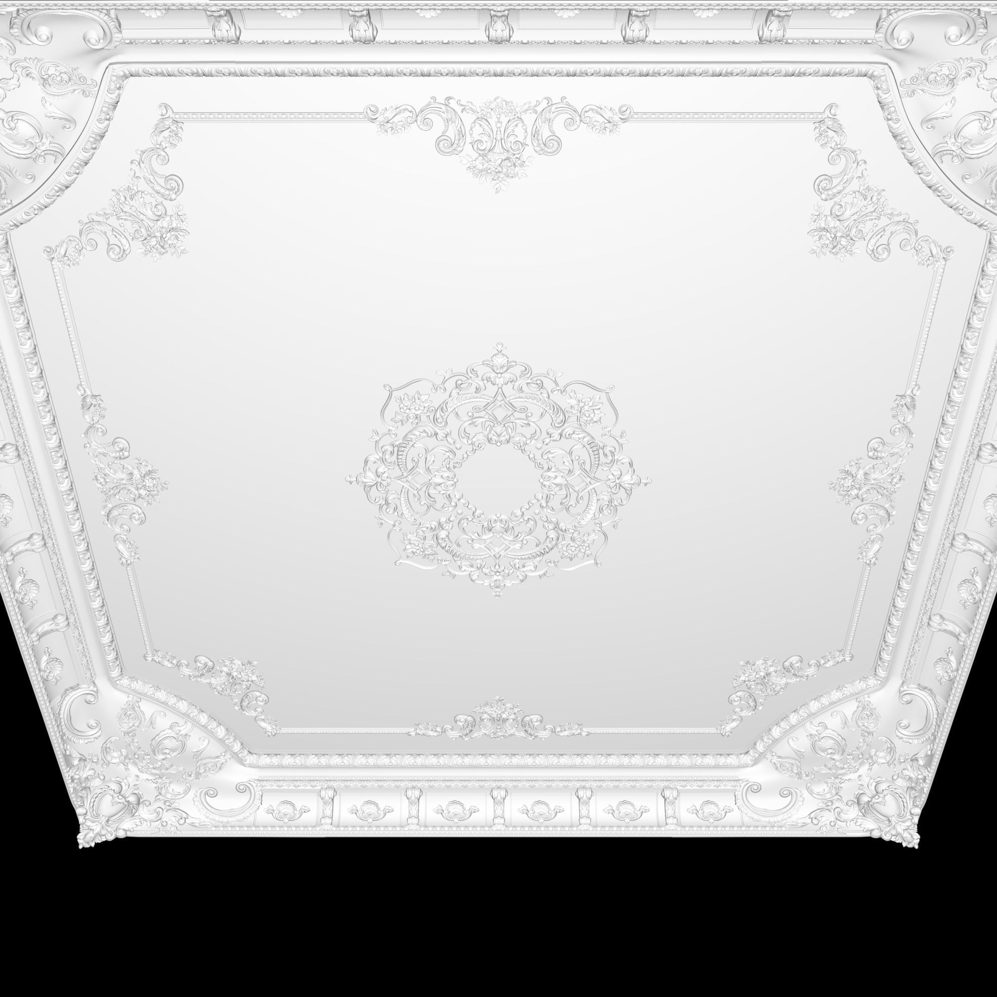 Classic Ceiling Design 3D model_4