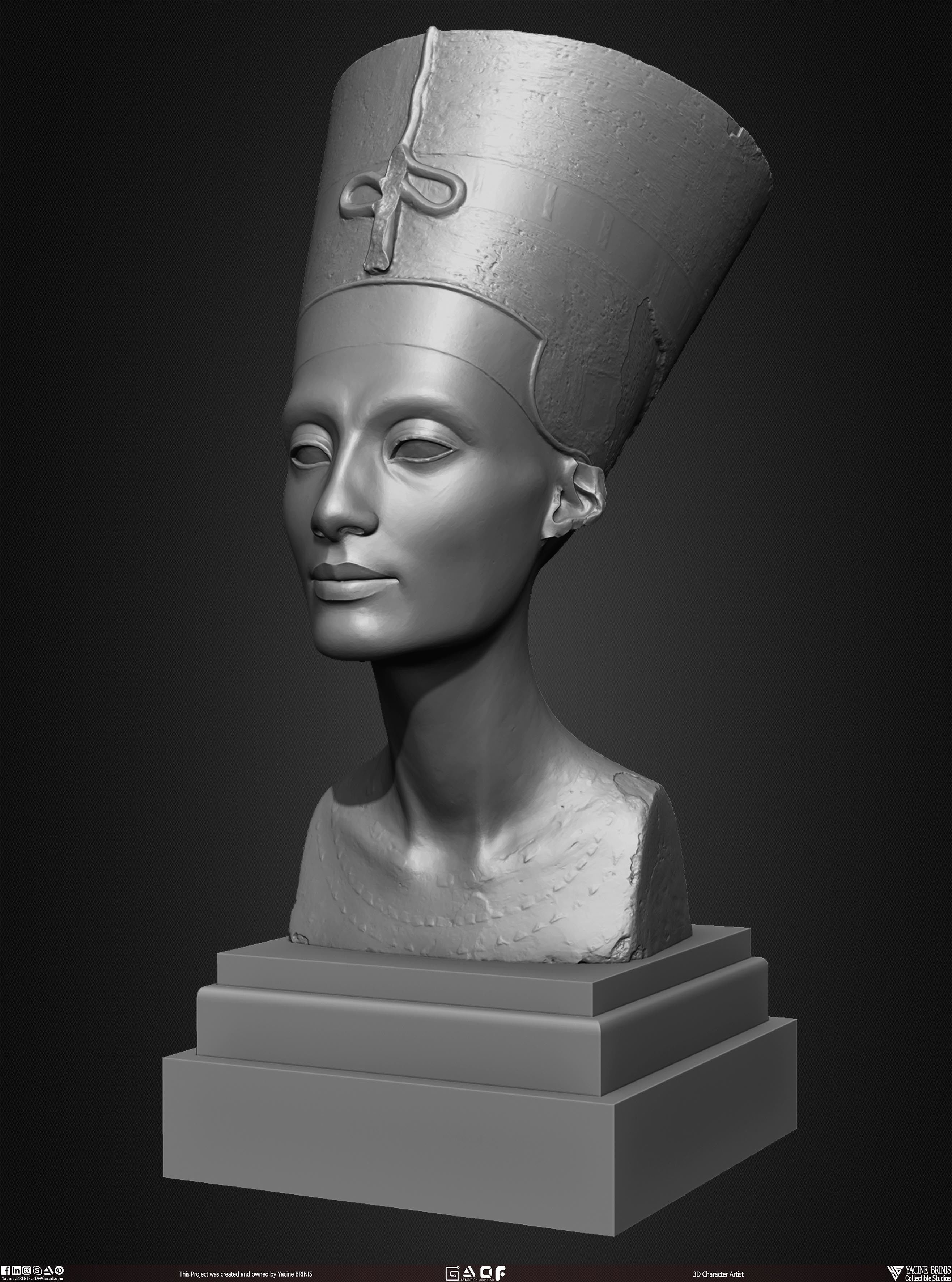 20 Statues Kitbash Vol 03 Low-poly 3D model_11