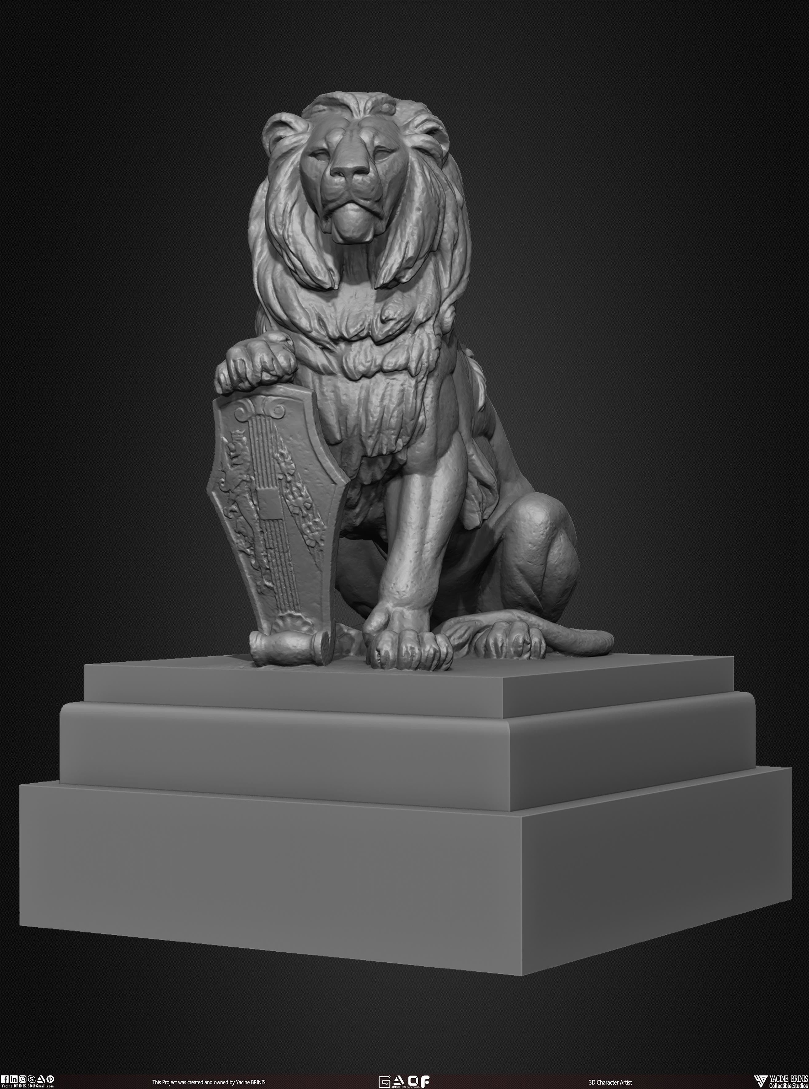 20 Statues Kitbash Vol 03 Low-poly 3D model_24