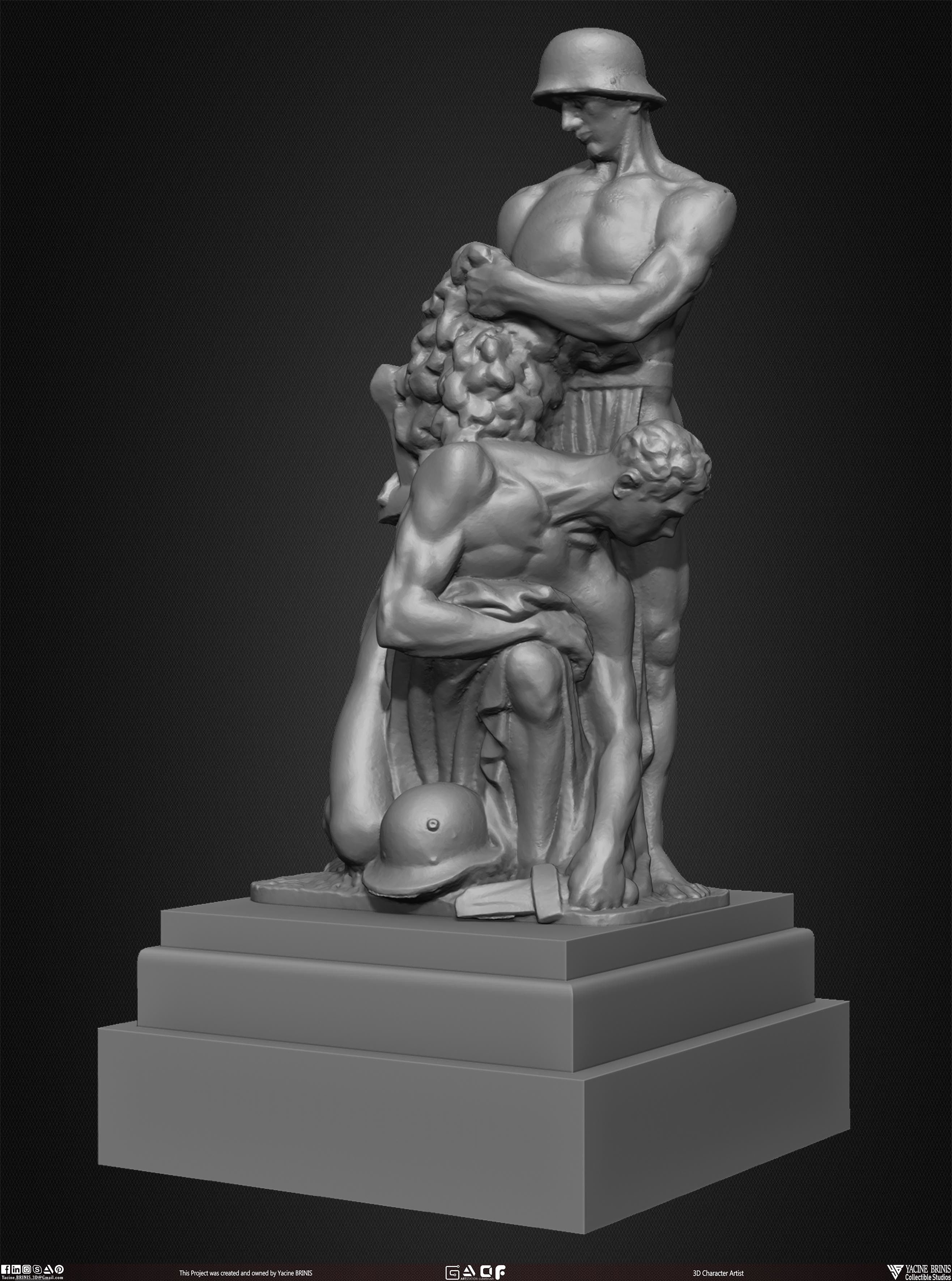 20 Statues Kitbash Vol 03 Low-poly 3D model_23