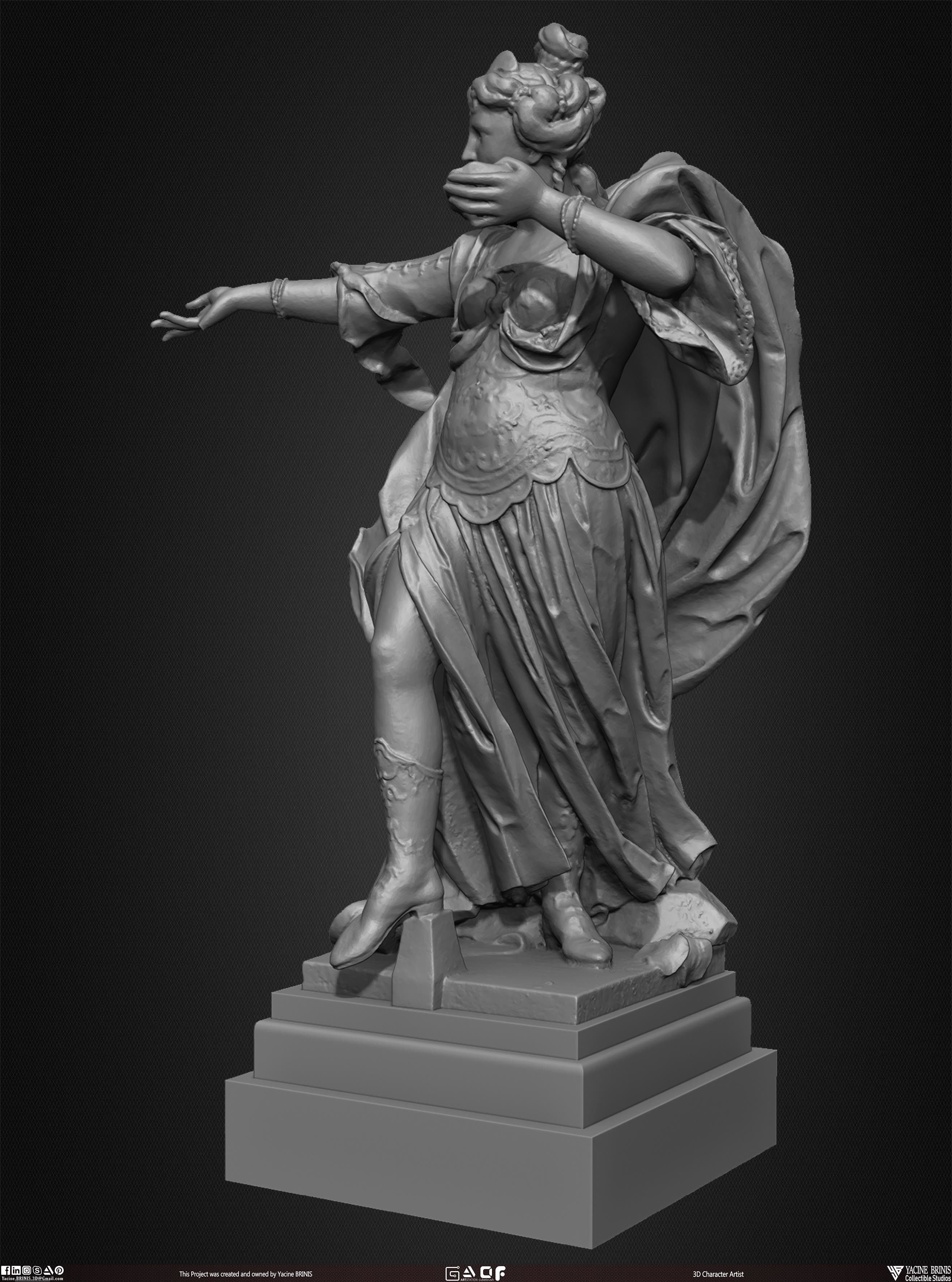 20 Statues Kitbash Vol 03 Low-poly 3D model_27