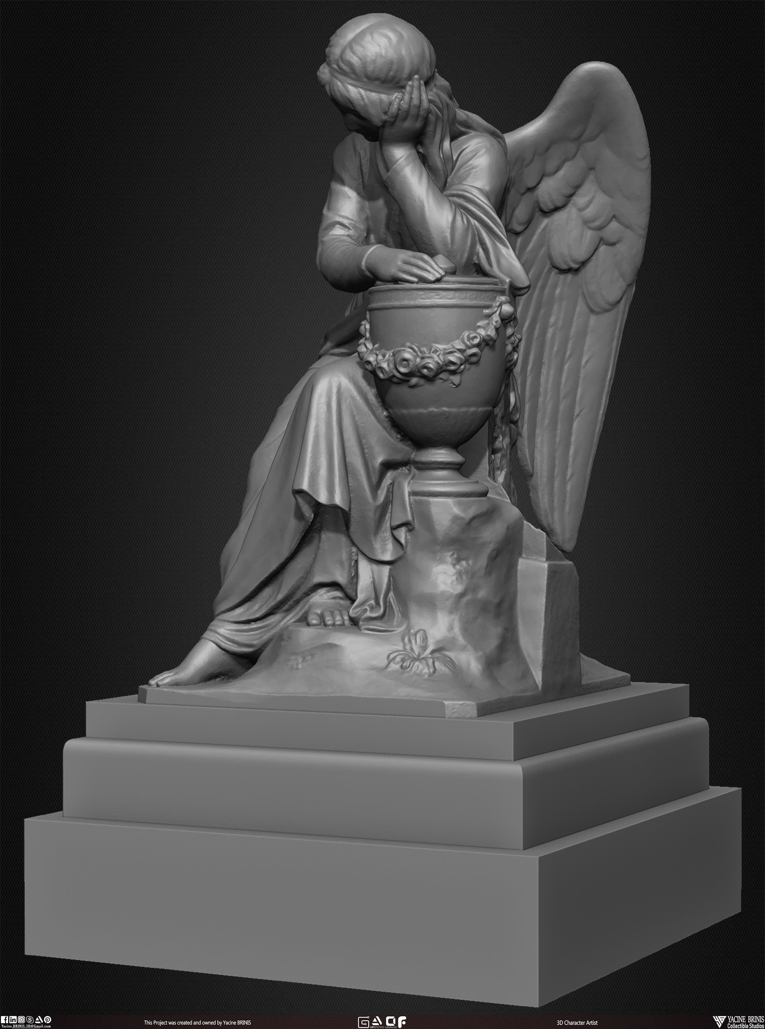 20 Statues Kitbash Vol 03 Low-poly 3D model_15