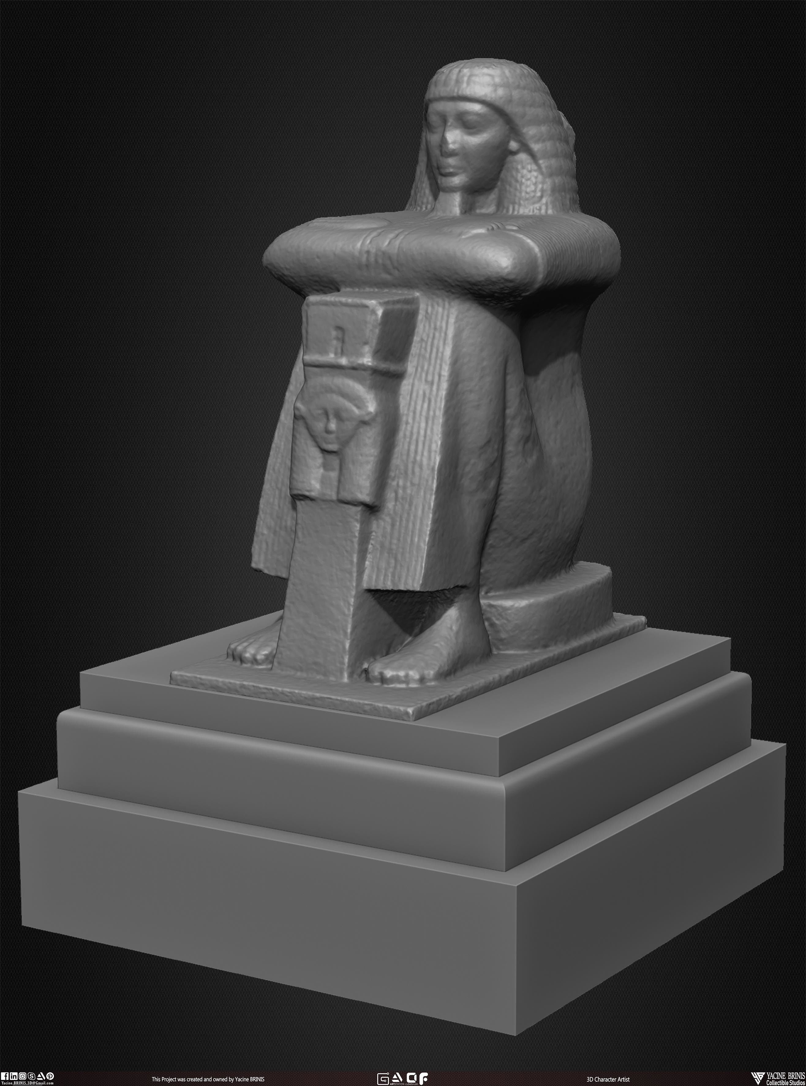 20 Statues Kitbash Vol 03 Low-poly 3D model_29