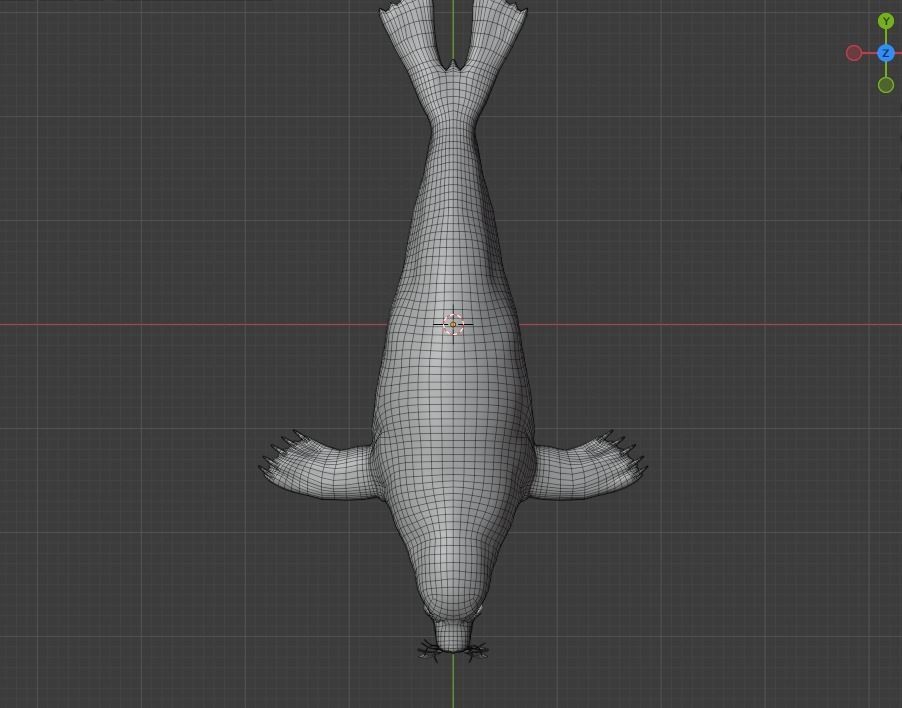 Seal and Polar Seal Low-poly 3D model_14