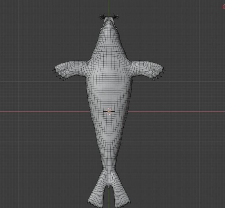 Seal and Polar Seal Low-poly 3D model_15