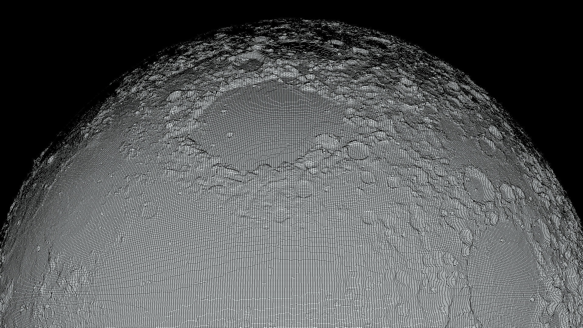 Moon photoreal Low-poly 3D model_5