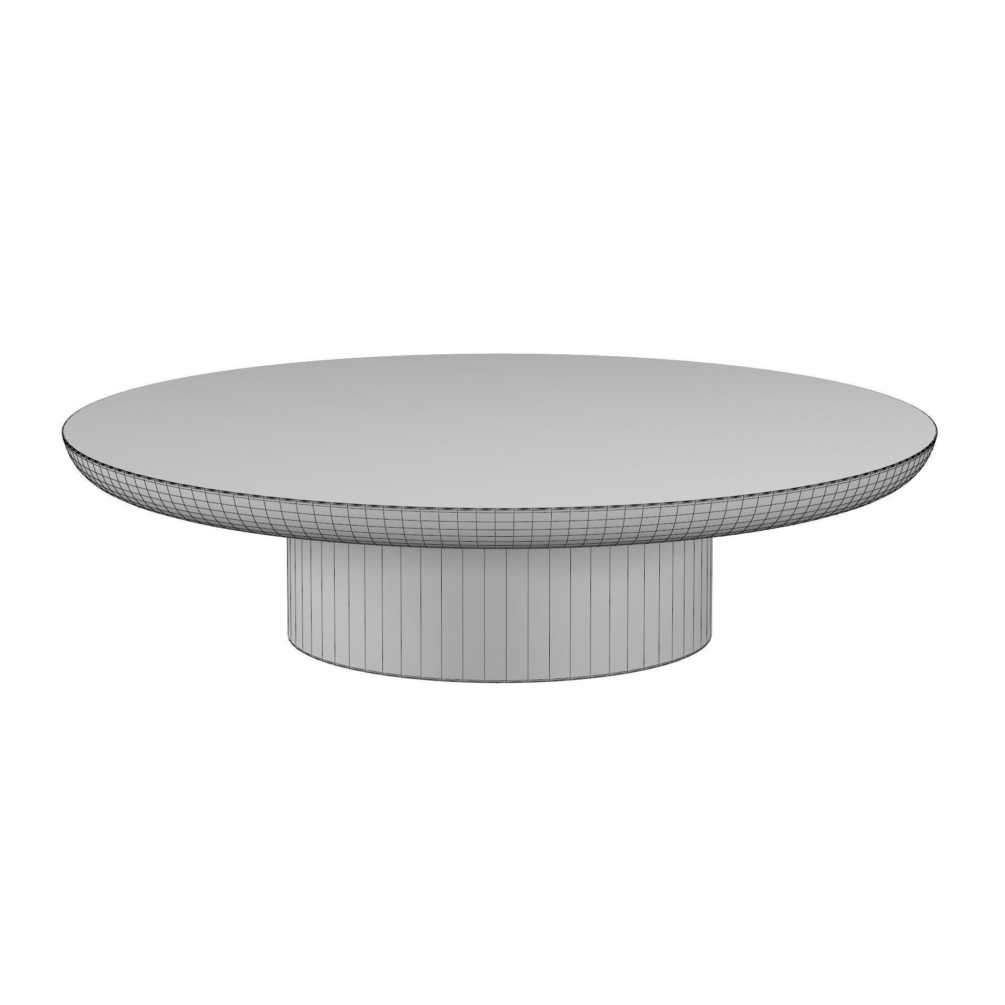 OSLO PEDESTAL ROUND COFFEE TABLE 3D model_7