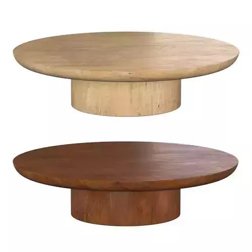 OSLO PEDESTAL ROUND COFFEE TABLE 3D model