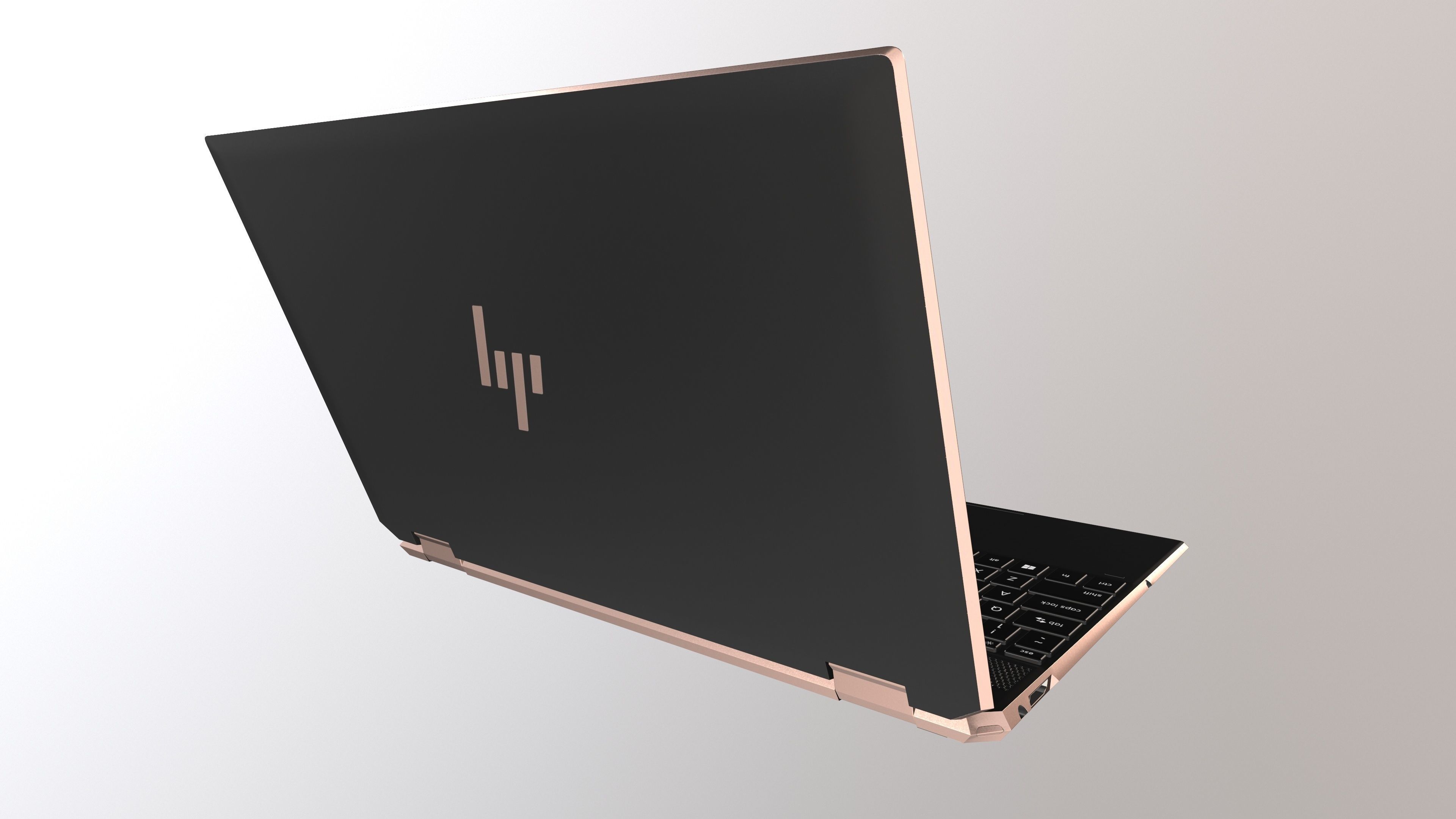 HP Spectre x360 3d Model VR Low-poly 3D model_5