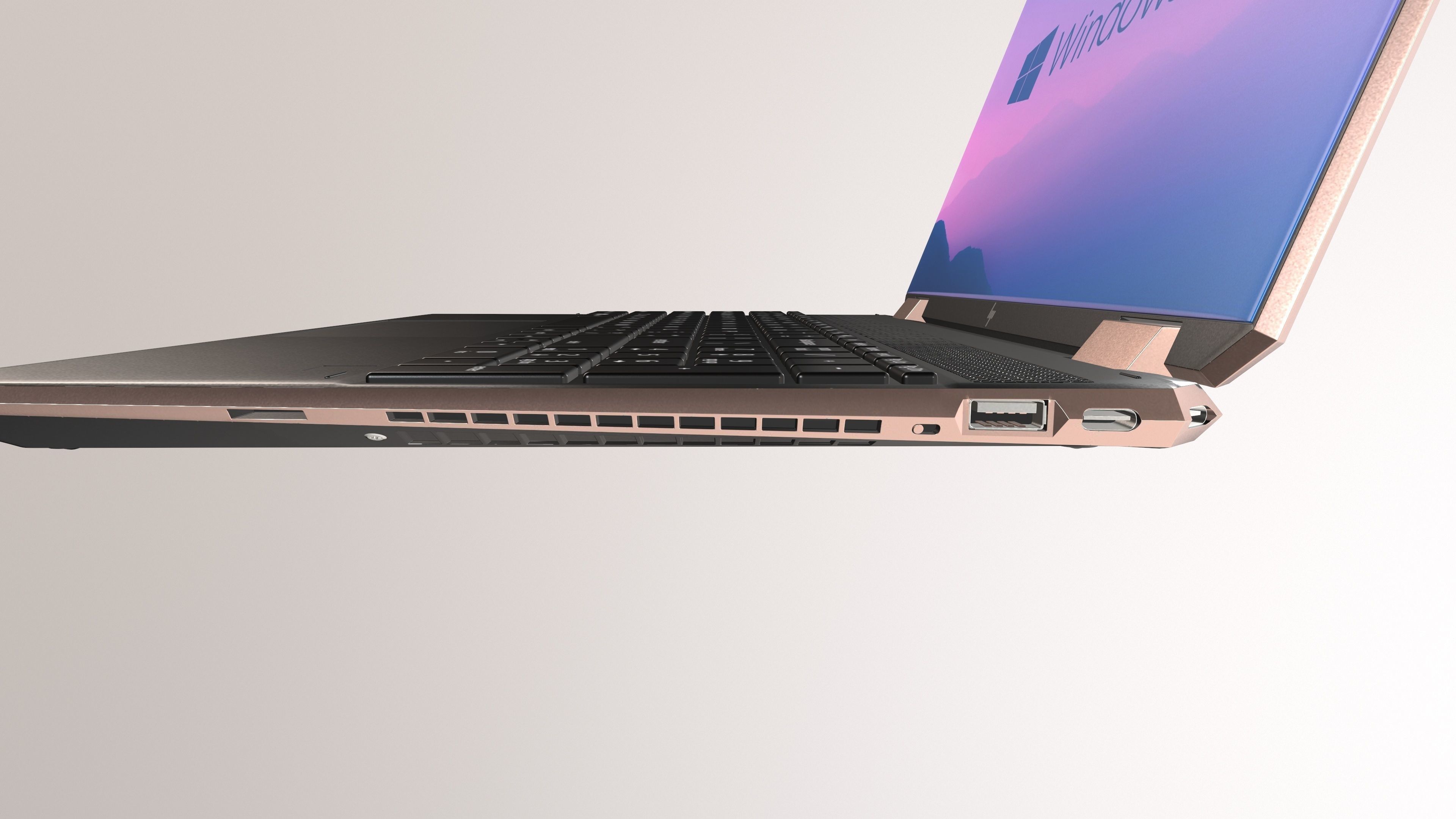 HP Spectre x360 3d Model VR Low-poly 3D model_7