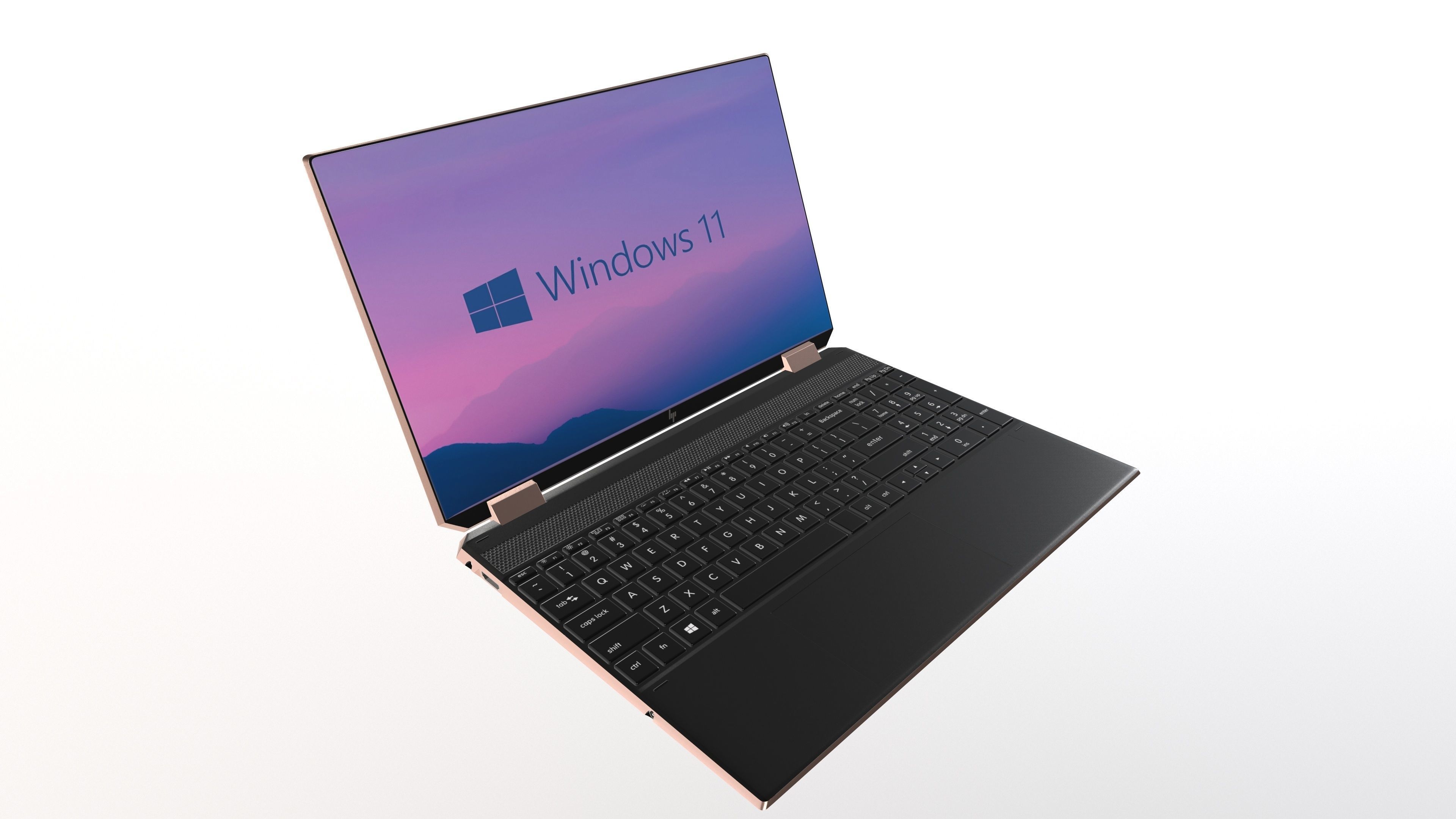 HP Spectre x360 3d Model VR Low-poly 3D model_6
