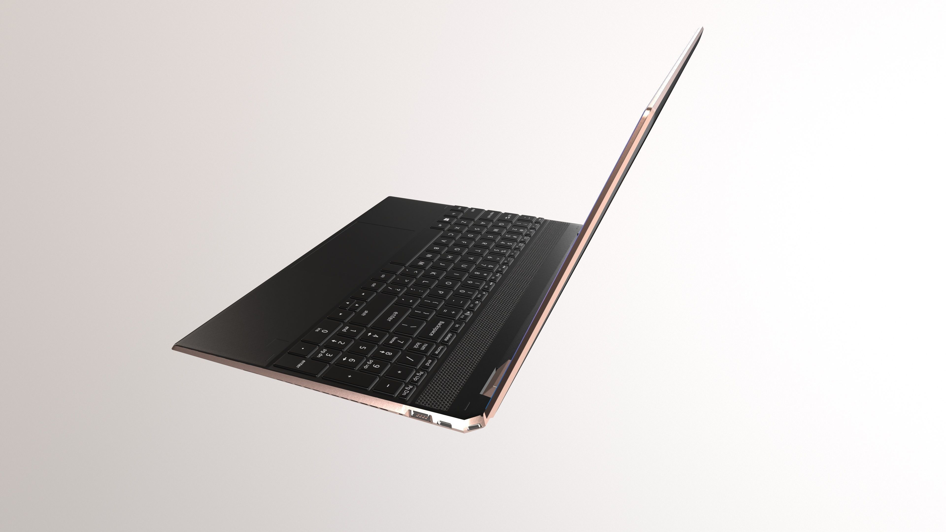 HP Spectre x360 3d Model VR Low-poly 3D model_3