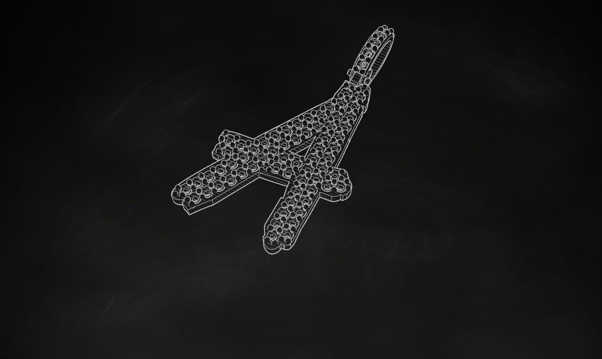Model 795 Initial A Diamond Letter Pendant 3D print model_9