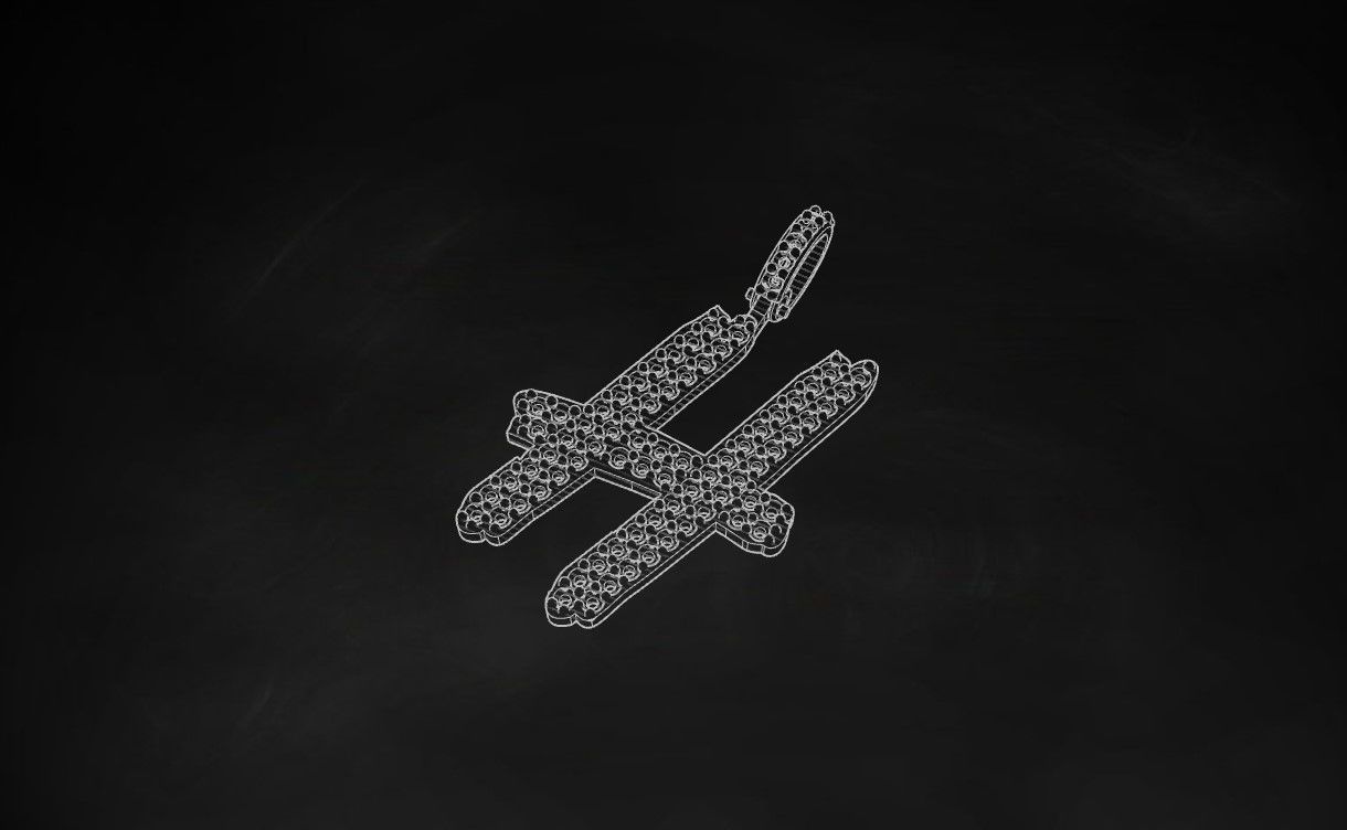 Model 802 Initial H Diamond Letter Pendant 3D print model_9