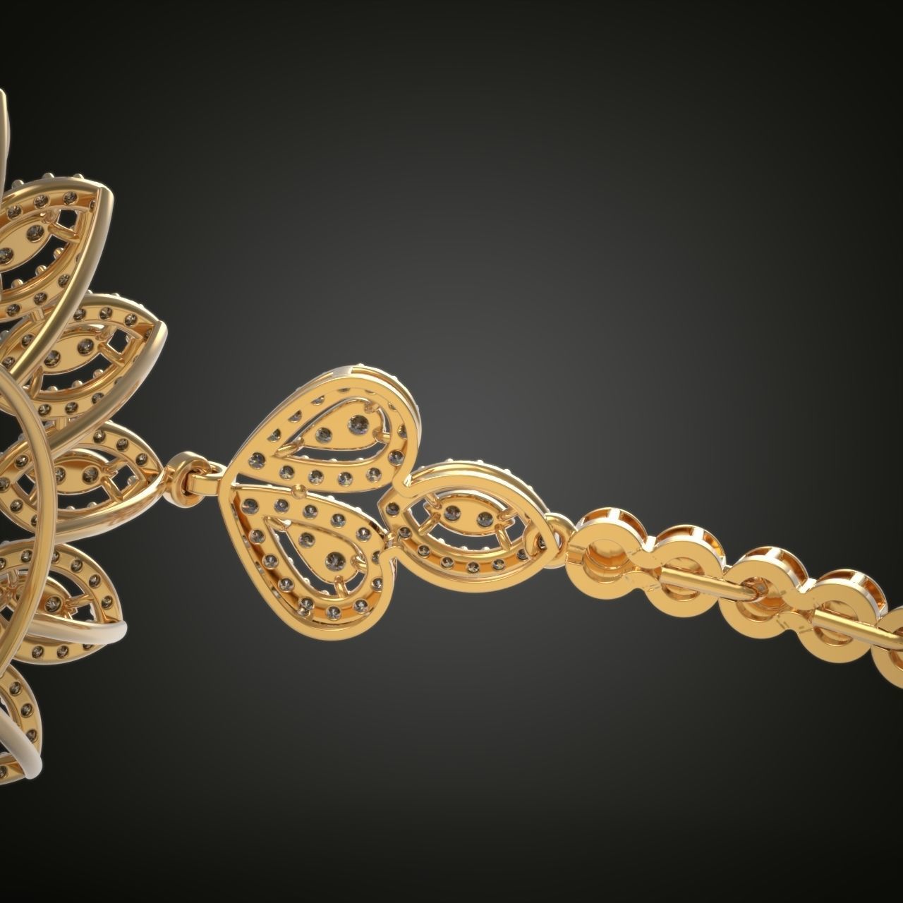 Exclusive Bracelet model 3D printable model 0001 3D print model_20