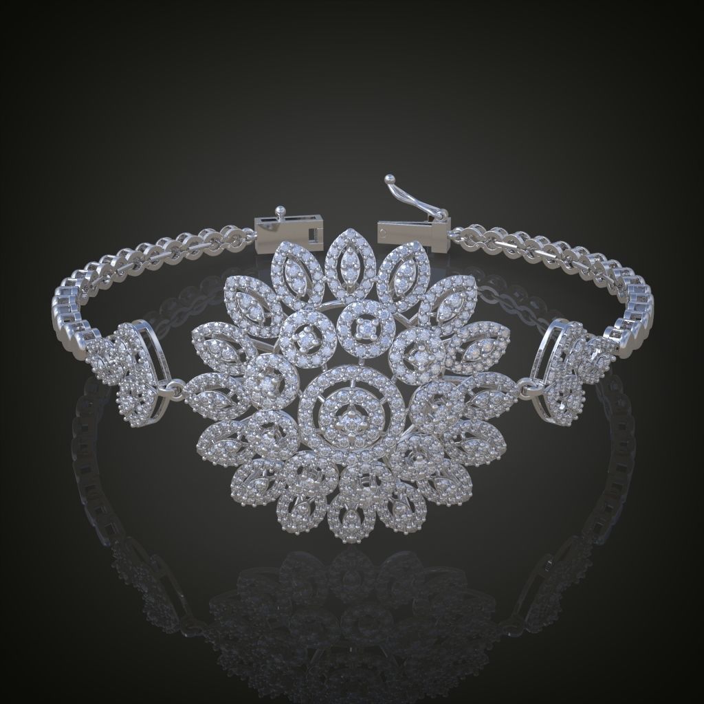 Exclusive Bracelet model 3D printable model 0001 3D print model_6