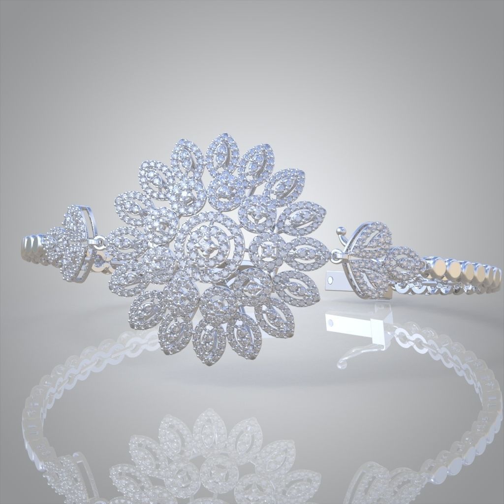 Exclusive Bracelet model 3D printable model 0001 3D print model_30