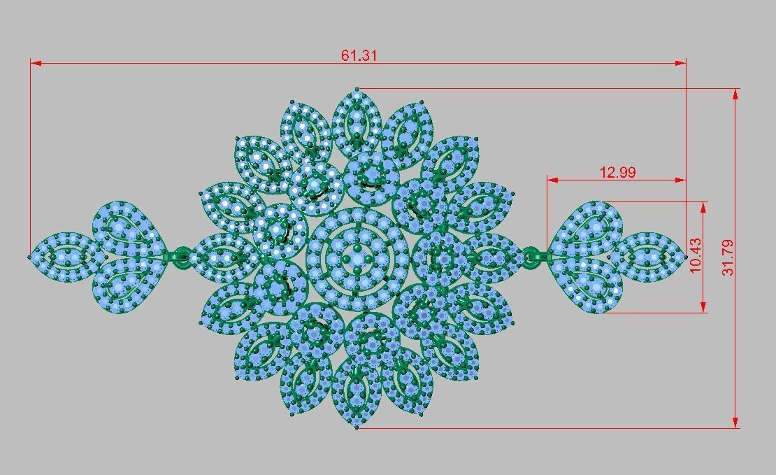 Exclusive Bracelet model 3D printable model 0001 3D print model_28