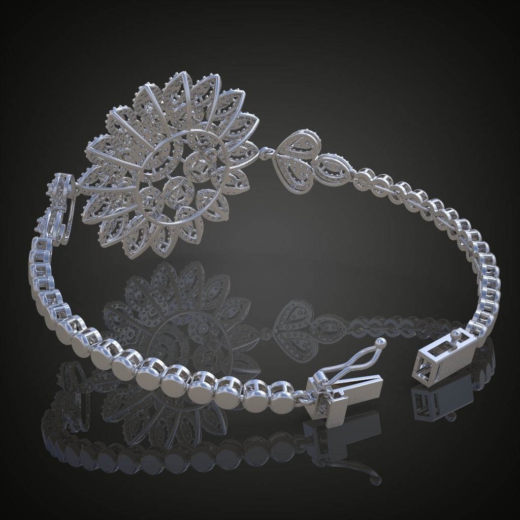 Exclusive Bracelet model 3D printable model 0001 3D print model_14