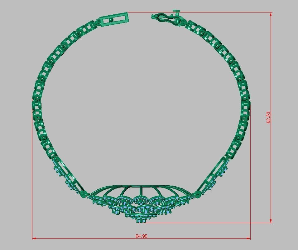 Exclusive Bracelet model 3D printable model 0001 3D print model_25