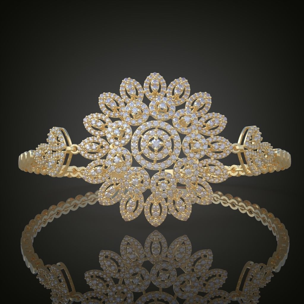 Exclusive Bracelet model 3D printable model 0001 3D print model_3