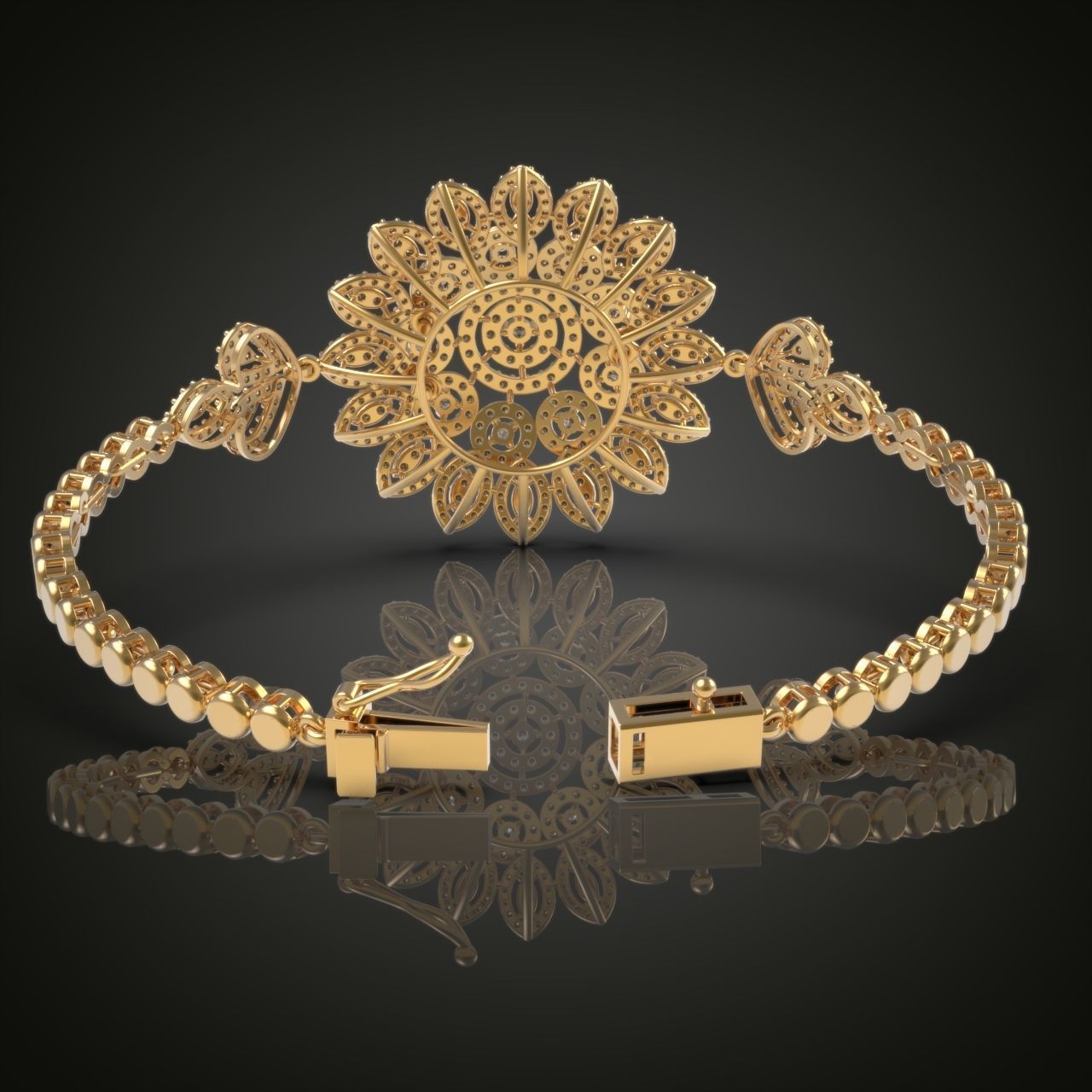 Exclusive Bracelet model 3D printable model 0001 3D print model_19