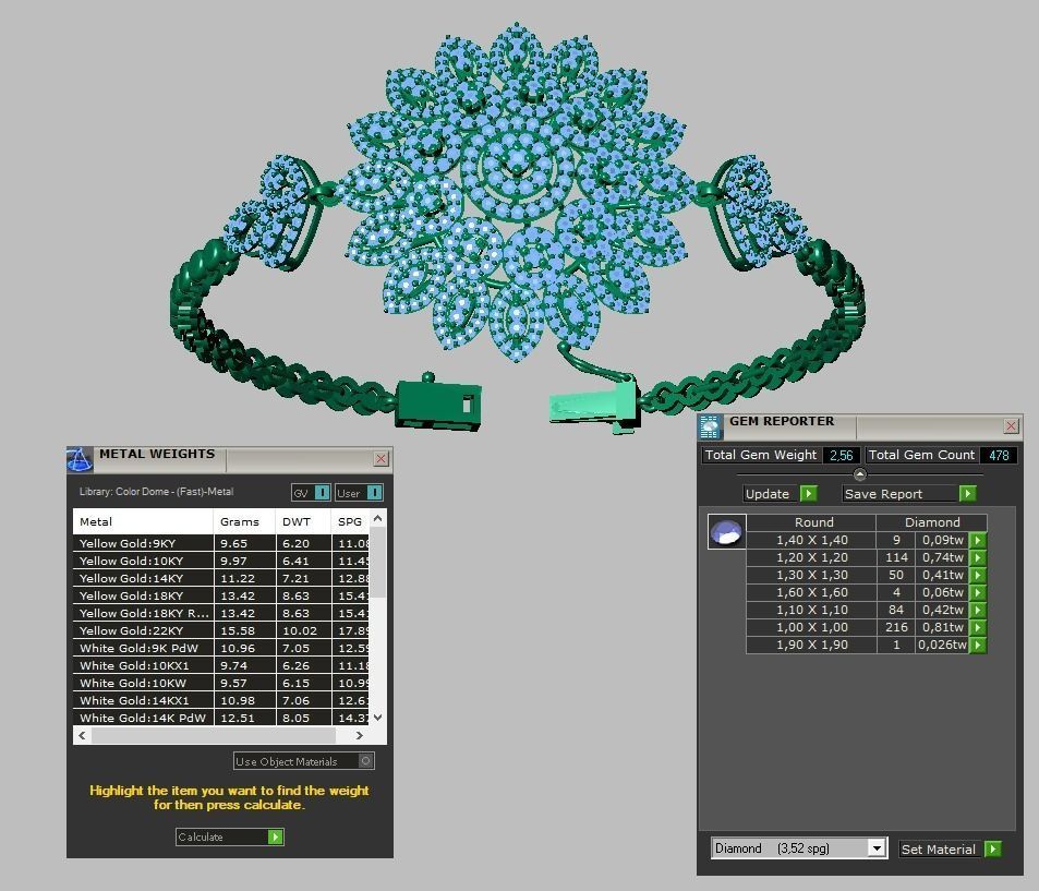 Exclusive Bracelet model 3D printable model 0001 3D print model_26